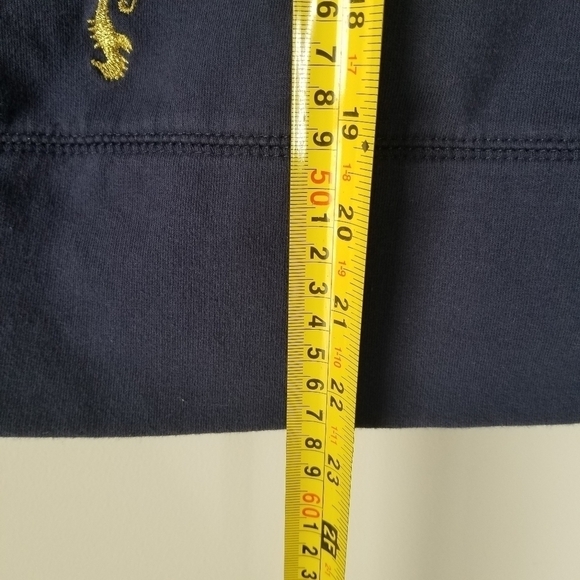 Lilly Pulitizer Navy Sweatshirt with Gold Embroidered Seahorse Size XS - Picture 6 of 12